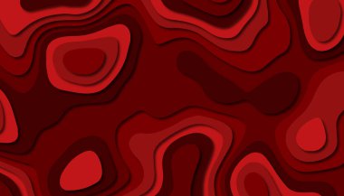 3D soyut kağıt sanat tarzı, iş sunumları, el ilanları, posterler, baskılar, dekorasyon, kartları, broşür kapak için tasarım düzen