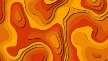 3D soyut kağıt sanat tarzı, iş sunumları, el ilanları, posterler, baskılar, dekorasyon, kartları, broşür kapak için tasarım düzen