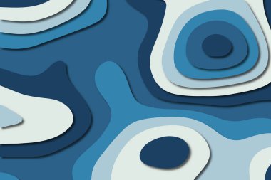 3D soyut kağıt sanat tarzı, iş sunumları, el ilanları, posterler, baskılar, dekorasyon, kartları, broşür kapak için tasarım düzen