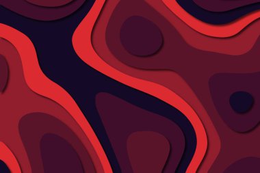 3D soyut kağıt sanat tarzı, iş sunumları, el ilanları, posterler, baskılar, dekorasyon, kartları, broşür kapak için tasarım düzen