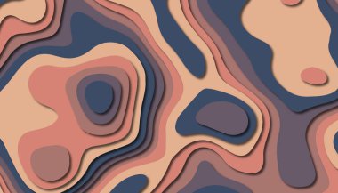 3D soyut kağıt sanat tarzı, iş sunumları, el ilanları, posterler, baskılar, dekorasyon, kartları, broşür kapak için tasarım düzen