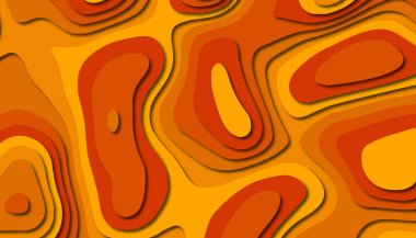 3D soyut kağıt sanat tarzı, iş sunumları, el ilanları, posterler, baskılar, dekorasyon, kartları, broşür kapak için tasarım düzen