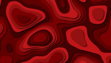 3D soyut kağıt sanat tarzı, iş sunumları, el ilanları, posterler, baskılar, dekorasyon, kartları, broşür kapak için tasarım düzen