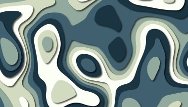 3D soyut kağıt sanat tarzı, iş sunumları, el ilanları, posterler, baskılar, dekorasyon, kartları, broşür kapak için tasarım düzen