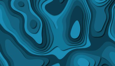 3D soyut kağıt sanat tarzı, iş sunumları, el ilanları, posterler, baskılar, dekorasyon, kartları, broşür kapak için tasarım düzen