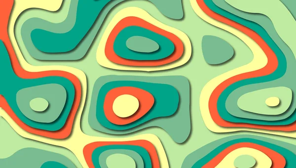 3D soyut kağıt sanat tarzı, iş sunumları, el ilanları, posterler, baskılar, dekorasyon, kartları, broşür kapak için tasarım düzen