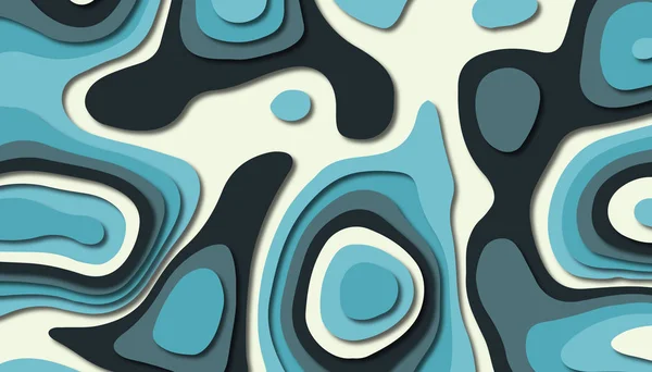 Abstracte Paper Art Stijl Design Lay Out Voor Zakelijke Presentaties — Stockfoto