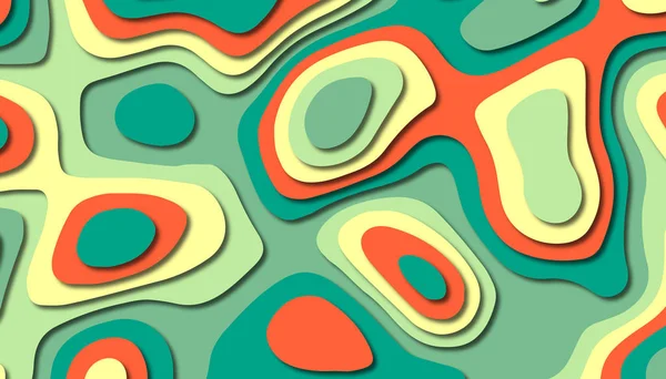 3D soyut kağıt sanat tarzı, iş sunumları, el ilanları, posterler, baskılar, dekorasyon, kartları, broşür kapak için tasarım düzen