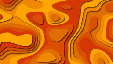 3D soyut kağıt sanat tarzı, iş sunumları, el ilanları, posterler, baskılar, dekorasyon, kartları, broşür kapak için tasarım düzen