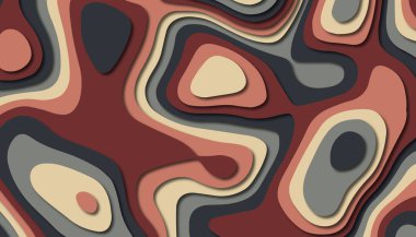 3D soyut kağıt sanat tarzı, iş sunumları, el ilanları, posterler, baskılar, dekorasyon, kartları, broşür kapak için tasarım düzen