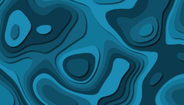 3D soyut kağıt sanat tarzı, iş sunumları, el ilanları, posterler, baskılar, dekorasyon, kartları, broşür kapak için tasarım düzen