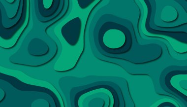 3D soyut kağıt sanat tarzı, iş sunumları, el ilanları, posterler, baskılar, dekorasyon, kartları, broşür kapak için tasarım düzen