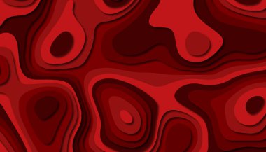 3D soyut kağıt sanat tarzı, iş sunumları, el ilanları, posterler, baskılar, dekorasyon, kartları, broşür kapak için tasarım düzen