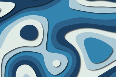 3D soyut kağıt sanat tarzı, iş sunumları, el ilanları, posterler, baskılar, dekorasyon, kartları, broşür kapak için tasarım düzen