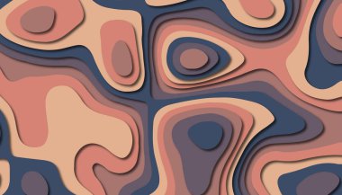 3D soyut kağıt sanat tarzı, iş sunumları, el ilanları, posterler, baskılar, dekorasyon, kartları, broşür kapak için tasarım düzen