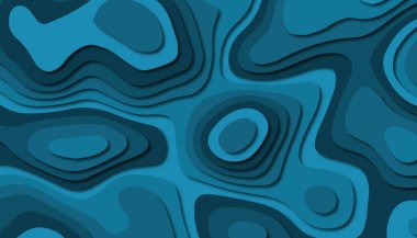 3D soyut kağıt sanat tarzı, iş sunumları, el ilanları, posterler, baskılar, dekorasyon, kartları, broşür kapak için tasarım düzen