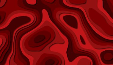 3D soyut kağıt sanat tarzı, iş sunumları, el ilanları, posterler, baskılar, dekorasyon, kartları, broşür kapak için tasarım düzen