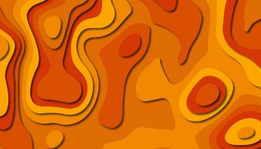 3D soyut kağıt sanat tarzı, iş sunumları, el ilanları, posterler, baskılar, dekorasyon, kartları, broşür kapak için tasarım düzen