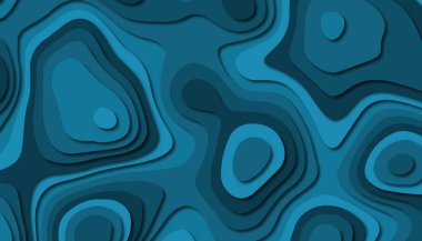 3D soyut kağıt sanat tarzı, iş sunumları, el ilanları, posterler, baskılar, dekorasyon, kartları, broşür kapak için tasarım düzen