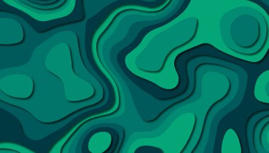 3D soyut kağıt sanat tarzı, iş sunumları, el ilanları, posterler, baskılar, dekorasyon, kartları, broşür kapak için tasarım düzen