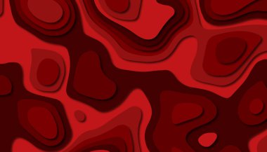 3D soyut kağıt sanat tarzı, iş sunumları, el ilanları, posterler, baskılar, dekorasyon, kartları, broşür kapak için tasarım düzen