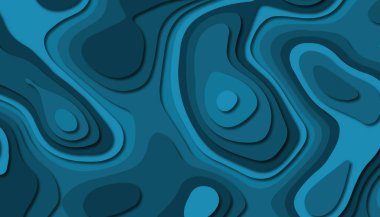 3D soyut kağıt sanat tarzı, iş sunumları, el ilanları, posterler, baskılar, dekorasyon, kartları, broşür kapak için tasarım düzen