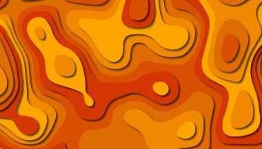 3D soyut kağıt sanat tarzı, iş sunumları, el ilanları, posterler, baskılar, dekorasyon, kartları, broşür kapak için tasarım düzen