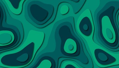 3D soyut kağıt sanat tarzı, iş sunumları, el ilanları, posterler, baskılar, dekorasyon, kartları, broşür kapak için tasarım düzen