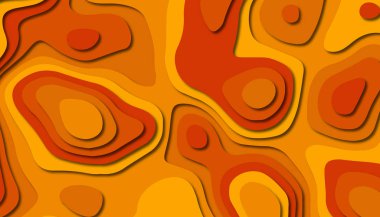 3D soyut kağıt sanat tarzı, iş sunumları, el ilanları, posterler, baskılar, dekorasyon, kartları, broşür kapak için tasarım düzen