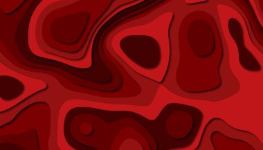 3D soyut kağıt sanat tarzı, iş sunumları, el ilanları, posterler, baskılar, dekorasyon, kartları, broşür kapak için tasarım düzen