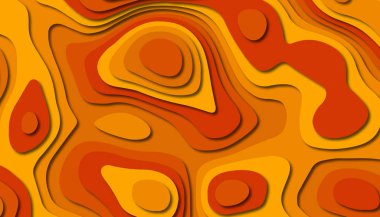 3D soyut kağıt sanat tarzı, iş sunumları, el ilanları, posterler, baskılar, dekorasyon, kartları, broşür kapak için tasarım düzen