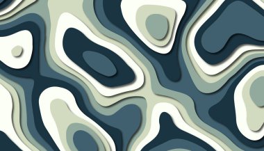 3D soyut kağıt sanat tarzı, iş sunumları, el ilanları, posterler, baskılar, dekorasyon, kartları, broşür kapak için tasarım düzen