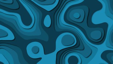 3D soyut kağıt sanat tarzı, iş sunumları, el ilanları, posterler, baskılar, dekorasyon, kartları, broşür kapak için tasarım düzen