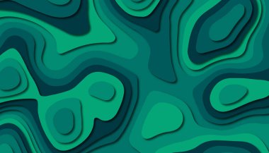 3D soyut kağıt sanat tarzı, iş sunumları, el ilanları, posterler, baskılar, dekorasyon, kartları, broşür kapak için tasarım düzen