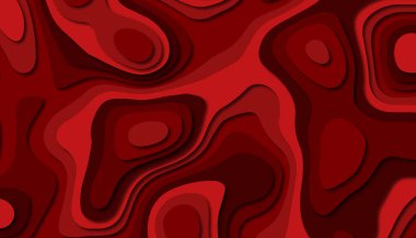 3D soyut kağıt sanat tarzı, iş sunumları, el ilanları, posterler, baskılar, dekorasyon, kartları, broşür kapak için tasarım düzen