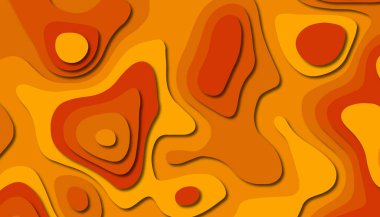 3D soyut kağıt sanat tarzı, iş sunumları, el ilanları, posterler, baskılar, dekorasyon, kartları, broşür kapak için tasarım düzen