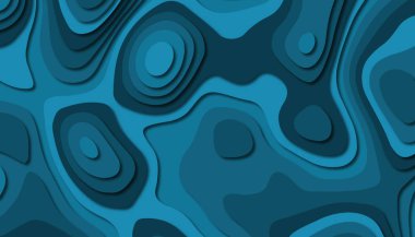 3D soyut kağıt sanat tarzı, iş sunumları, el ilanları, posterler, baskılar, dekorasyon, kartları, broşür kapak için tasarım düzen