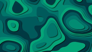 3D soyut kağıt sanat tarzı, iş sunumları, el ilanları, posterler, baskılar, dekorasyon, kartları, broşür kapak için tasarım düzen