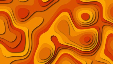 3D soyut kağıt sanat tarzı, iş sunumları, el ilanları, posterler, baskılar, dekorasyon, kartları, broşür kapak için tasarım düzen