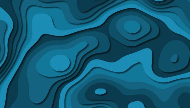 3D soyut kağıt sanat tarzı, iş sunumları, el ilanları, posterler, baskılar, dekorasyon, kartları, broşür kapak için tasarım düzen