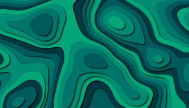 3D soyut kağıt sanat tarzı, iş sunumları, el ilanları, posterler, baskılar, dekorasyon, kartları, broşür kapak için tasarım düzen