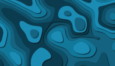 3D soyut kağıt sanat tarzı, iş sunumları, el ilanları, posterler, baskılar, dekorasyon, kartları, broşür kapak için tasarım düzen