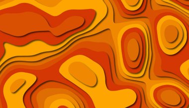 3D soyut kağıt sanat tarzı, iş sunumları, el ilanları, posterler, baskılar, dekorasyon, kartları, broşür kapak için tasarım düzen