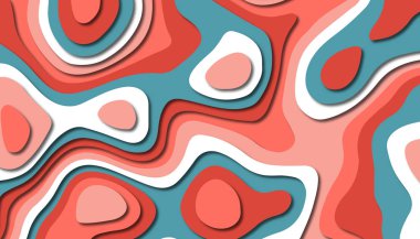 3D soyut kağıt sanat tarzı, iş sunumları, el ilanları, posterler, baskılar, dekorasyon, kartları, broşür kapak için tasarım düzen