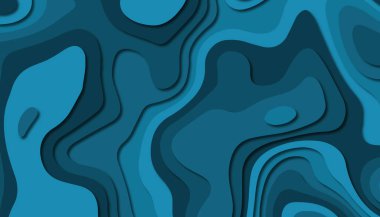 3D soyut kağıt sanat tarzı, iş sunumları, el ilanları, posterler, baskılar, dekorasyon, kartları, broşür kapak için tasarım düzen