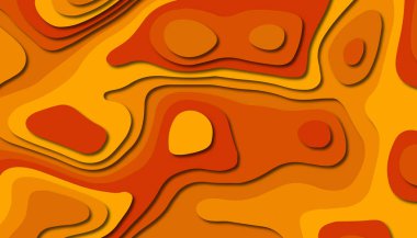 3D soyut kağıt sanat tarzı, iş sunumları, el ilanları, posterler, baskılar, dekorasyon, kartları, broşür kapak için tasarım düzen