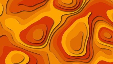 3D soyut kağıt sanat tarzı, iş sunumları, el ilanları, posterler, baskılar, dekorasyon, kartları, broşür kapak için tasarım düzen