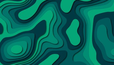 3D soyut kağıt sanat tarzı, iş sunumları, el ilanları, posterler, baskılar, dekorasyon, kartları, broşür kapak için tasarım düzen