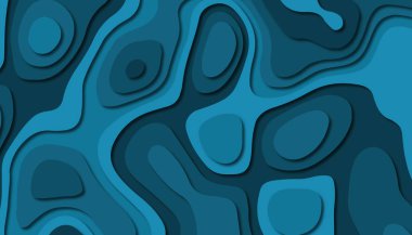 3D soyut kağıt sanat tarzı, iş sunumları, el ilanları, posterler, baskılar, dekorasyon, kartları, broşür kapak için tasarım düzen