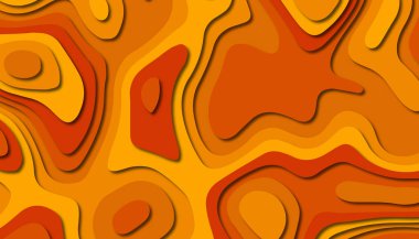 3D soyut kağıt sanat tarzı, iş sunumları, el ilanları, posterler, baskılar, dekorasyon, kartları, broşür kapak için tasarım düzen